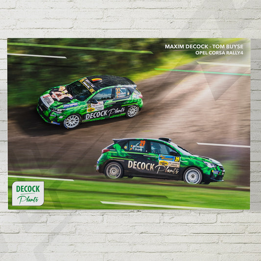 Gesigneerde Rallyflyer – Max Decock & Tom Buyse